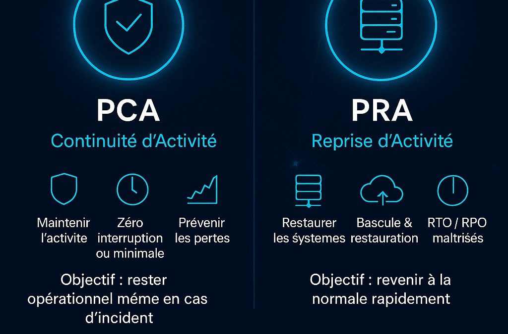 PCA ou PRA ? Pourquoi ces deux leviers sont essentiels…