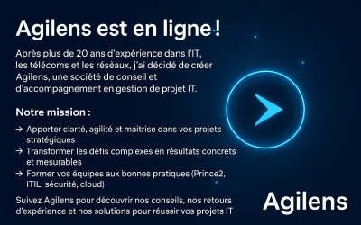 🚀 Agilens est en ligne !Après plus de 20 ans…