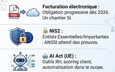 La conformité IT n&rsquo;attend plus les PME. Facturation électronique, NIS2, …